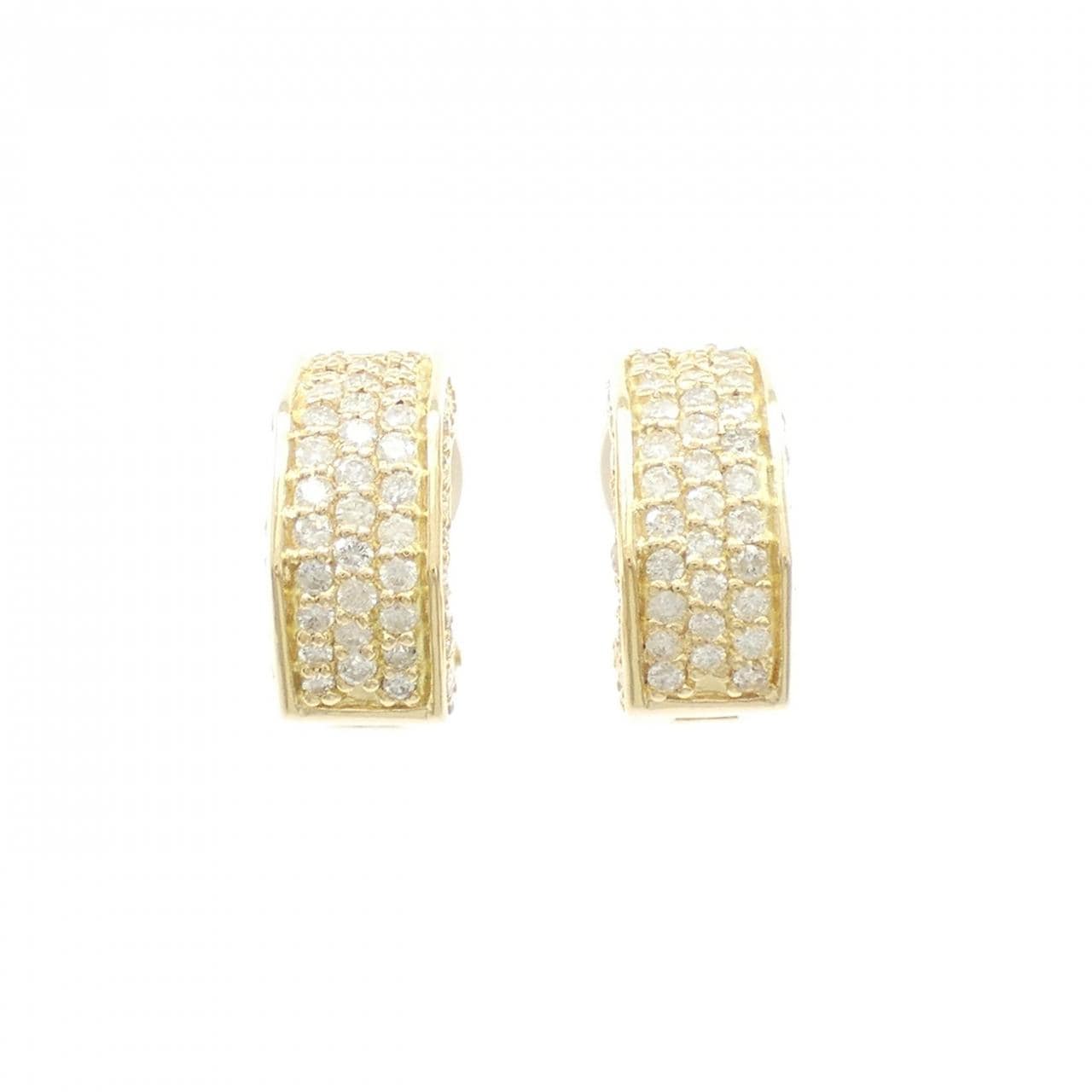 K18YG ダイヤモンド ピアス/イヤリング 1.58CT