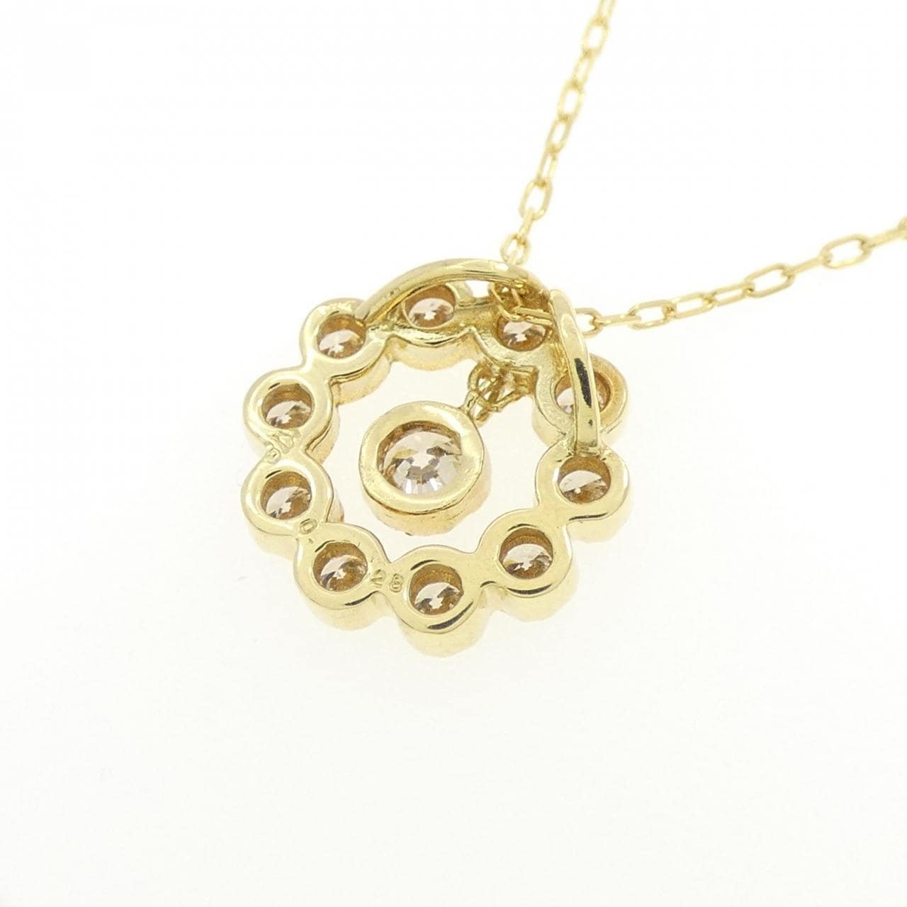 K18YG ダイヤモンド ネックレス 0.28CT