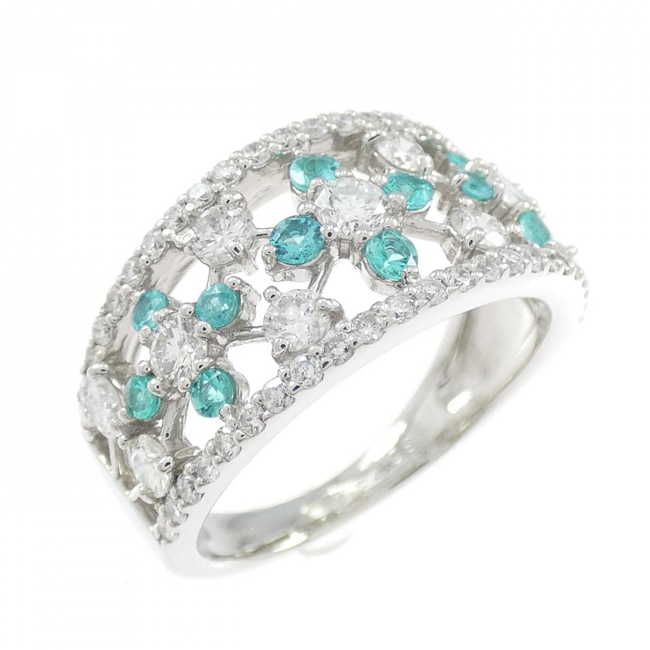 PT900 パライバトルマリン リング 0.24CT