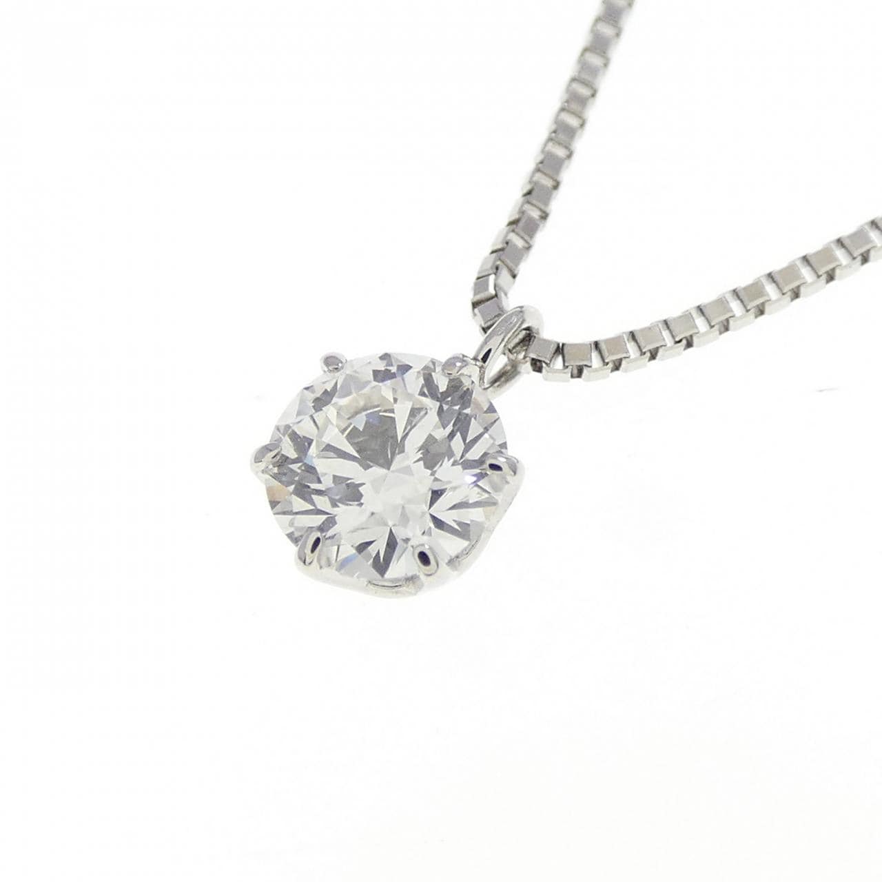 PT900/PT850 ソリティア ダイヤモンド ネックレス 0.329CT G SI2 3EXT