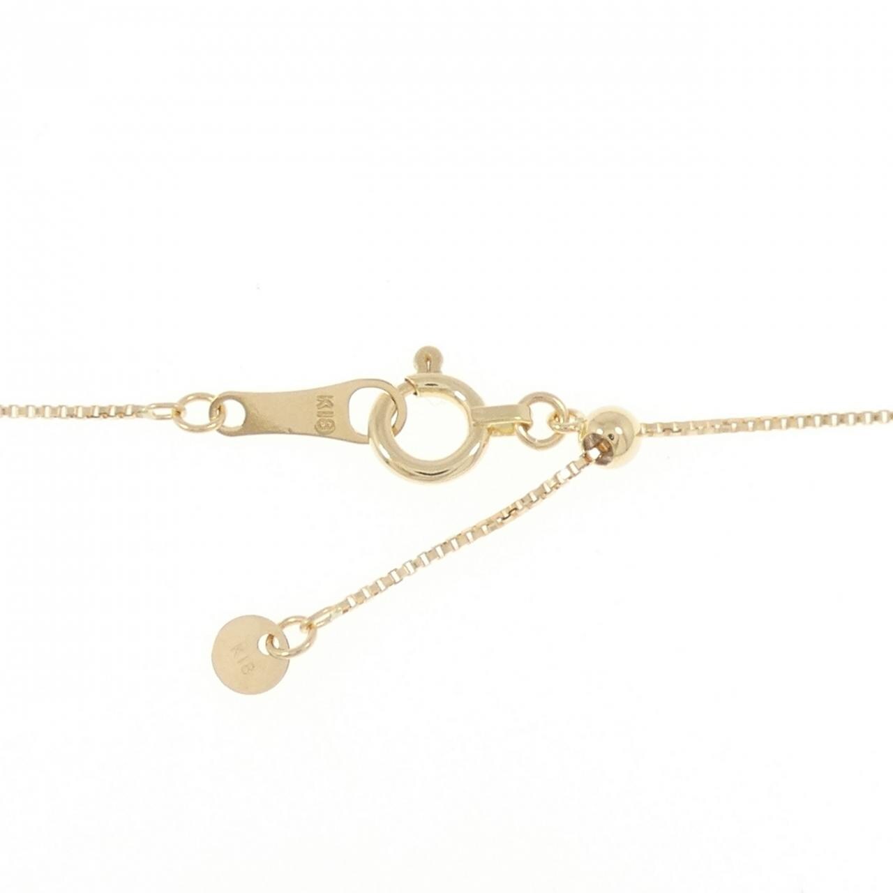 K18YG クロス ダイヤモンド ネックレス 0.30CT
