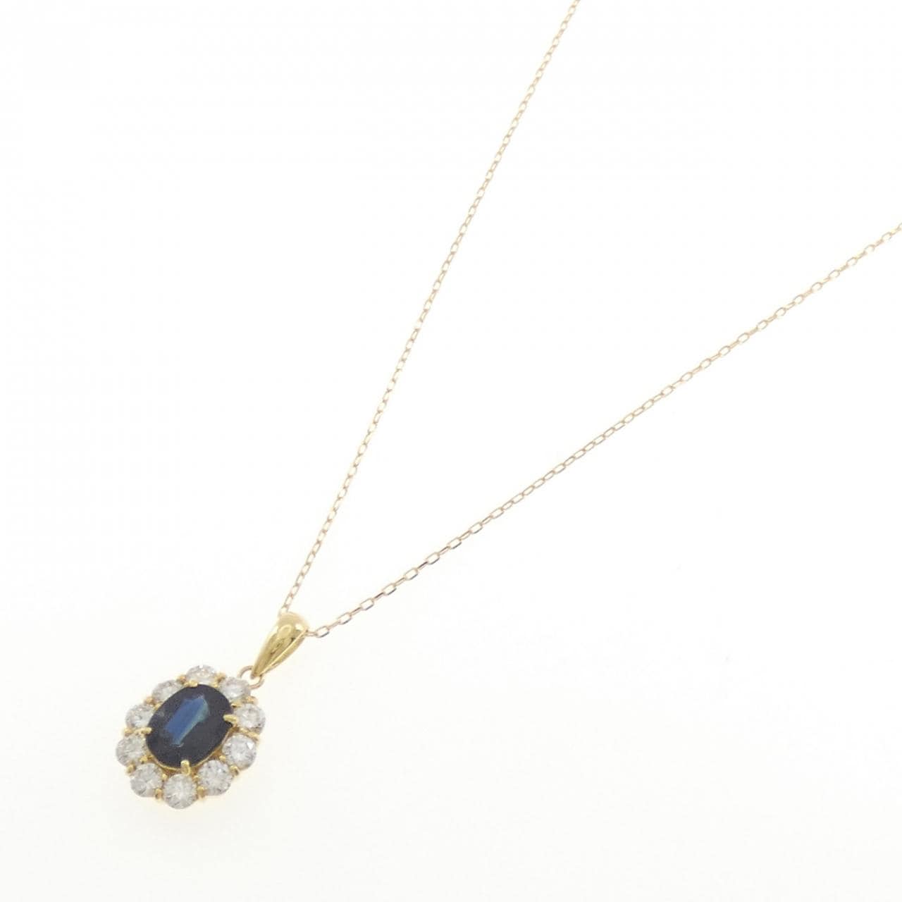 K18YG サファイヤ ネックレス 1.64CT