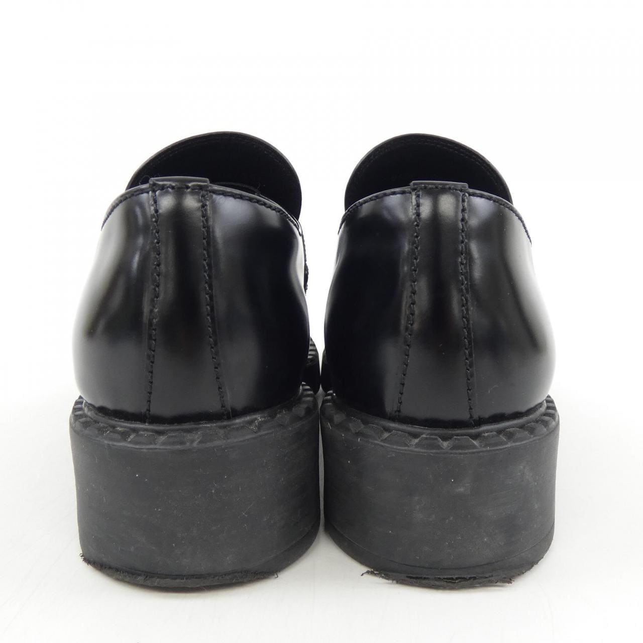 プラダ PRADA チョコレート ローファー トライアングルロゴ 1D246M シューズ