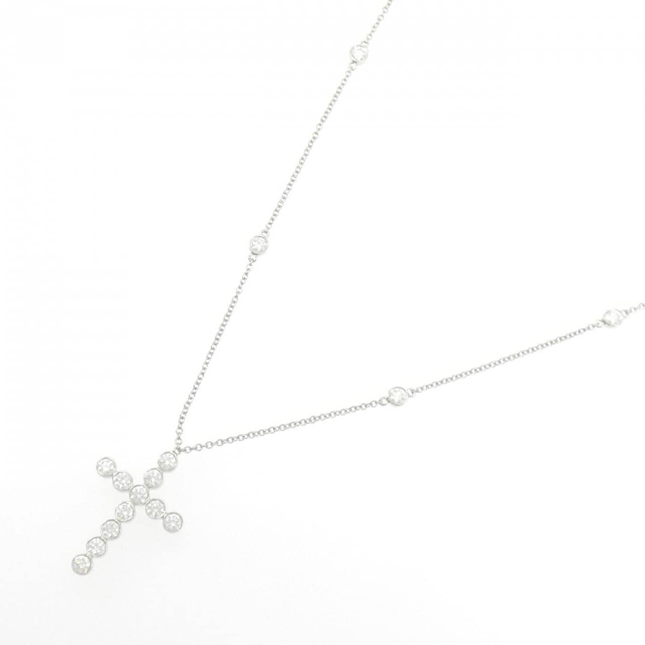 ティファニー ベゼル クロス ネックレス