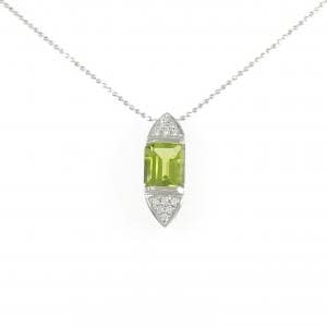 PT900/PT850 ペリドット ネックレス 2.96CT