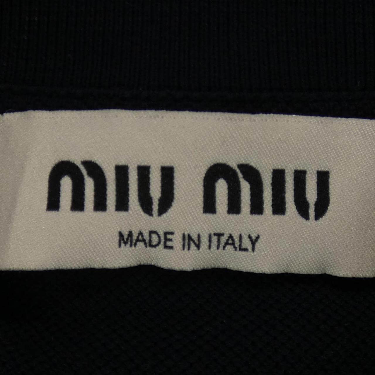 ミュウミュウ MIU MIU コットンピケ MIU MIU ロゴ MJN535 SOOO 14RW ポロシャツ