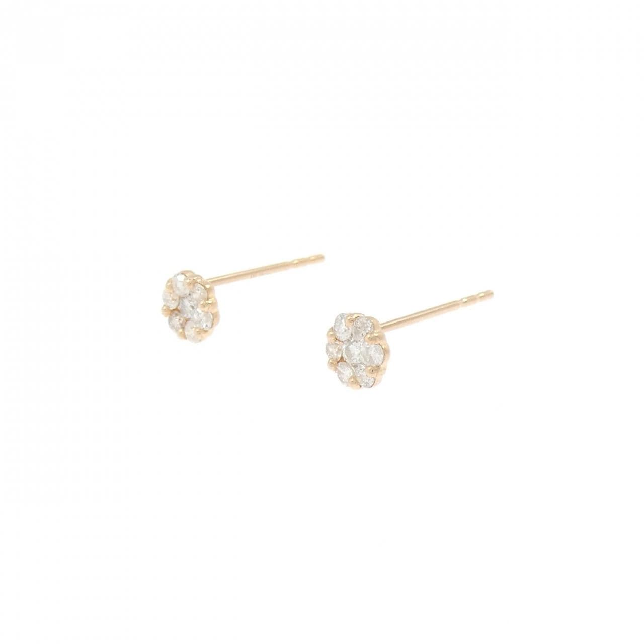 K18PG ダイヤモンド ピアス 0.20CT