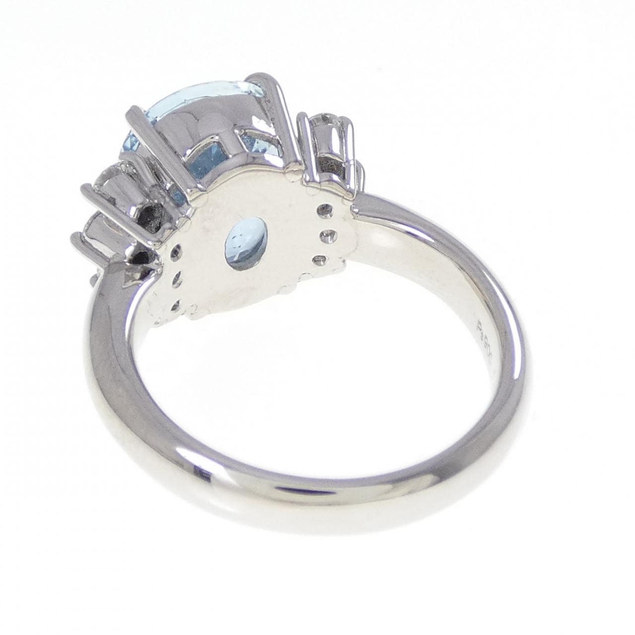 PT900 アクアマリン リング 4.33CT