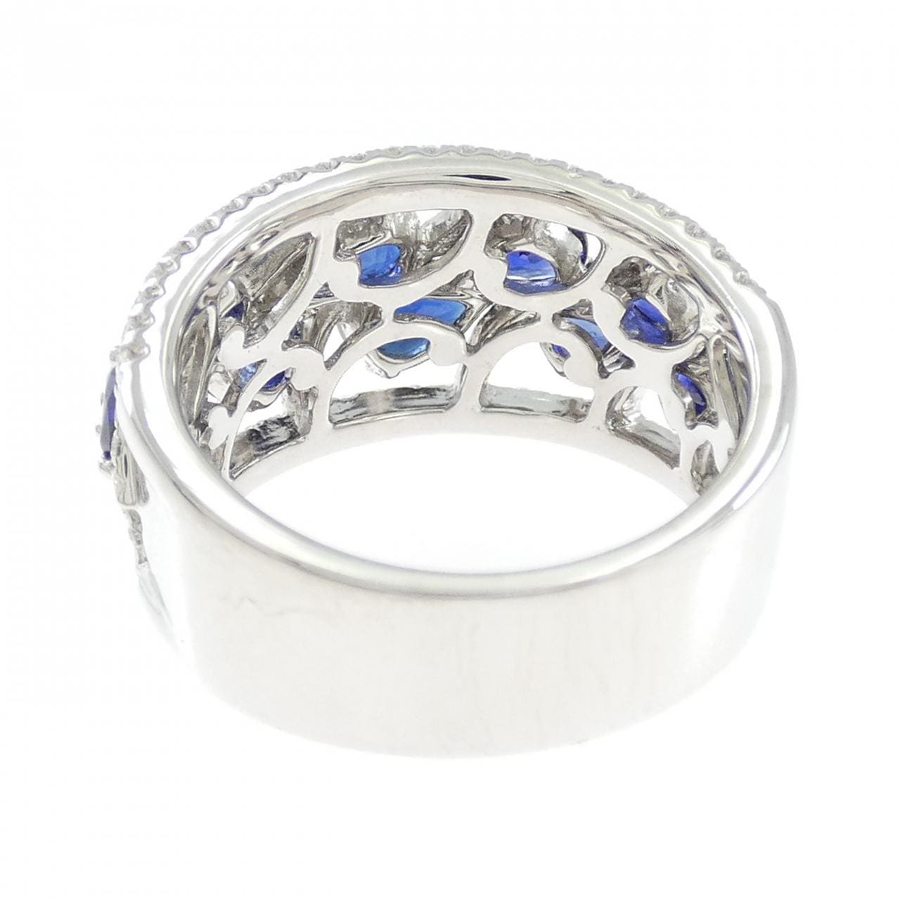 750WG サファイヤ リング 2.76CT