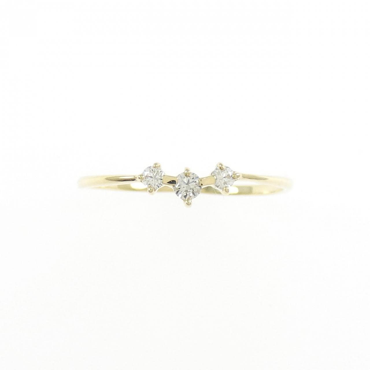 K10YG ダイヤモンド リング 0.08CT
