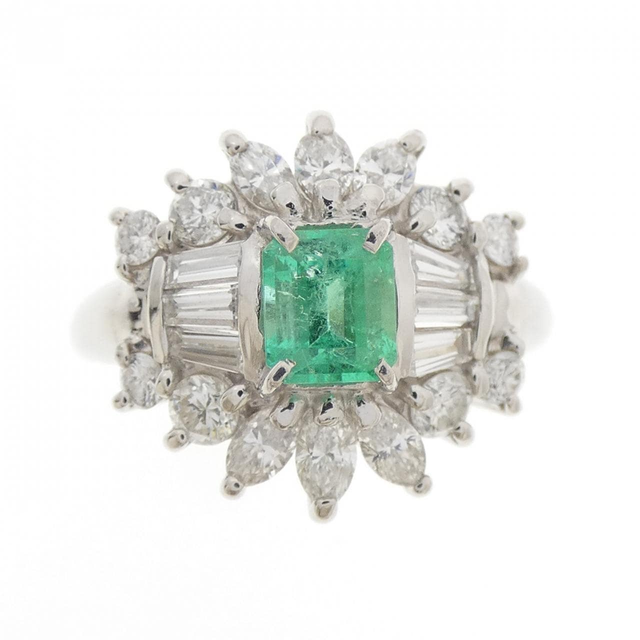 PT850 エメラルド リング 0.57CT