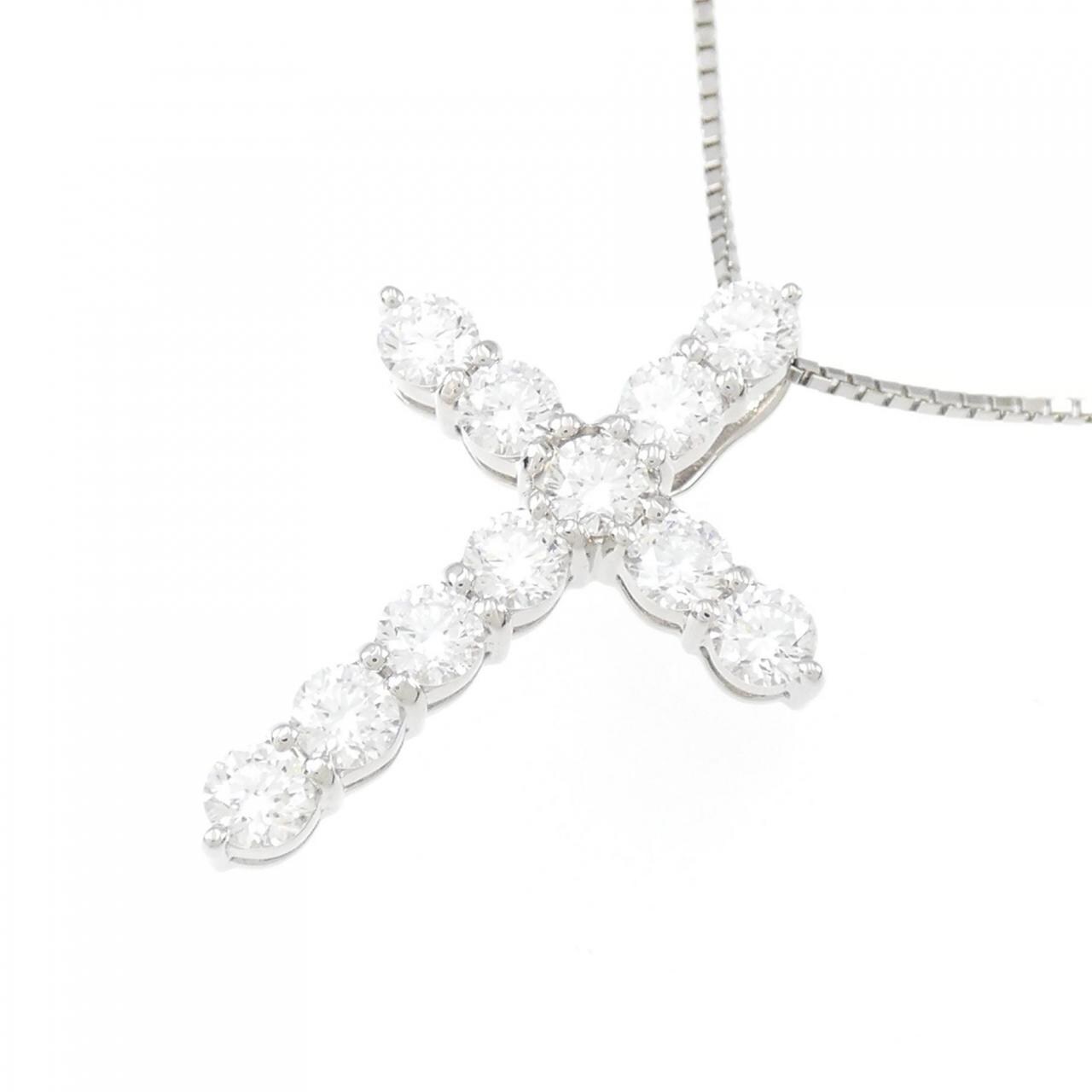 [BRAND NEW] PT Diamond Necklace 1.508CT E VS1-SI1 EXT-VG