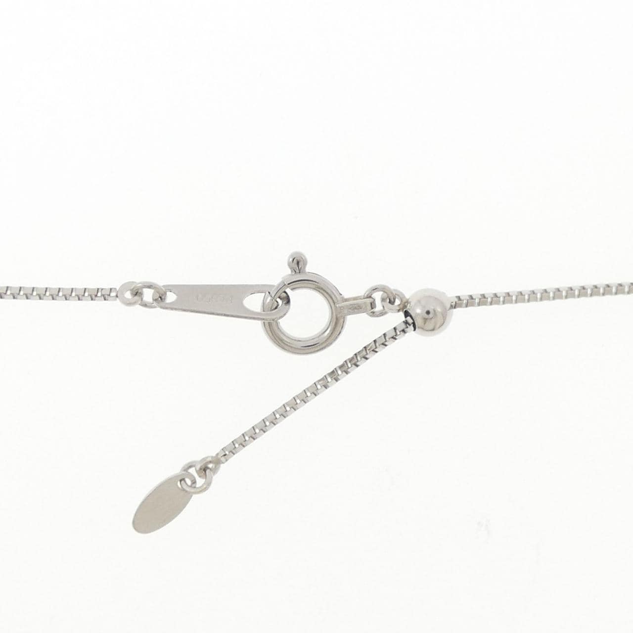 PT900/PT850 フラワー×ハート ダイヤモンド ネックレス 0.41CT