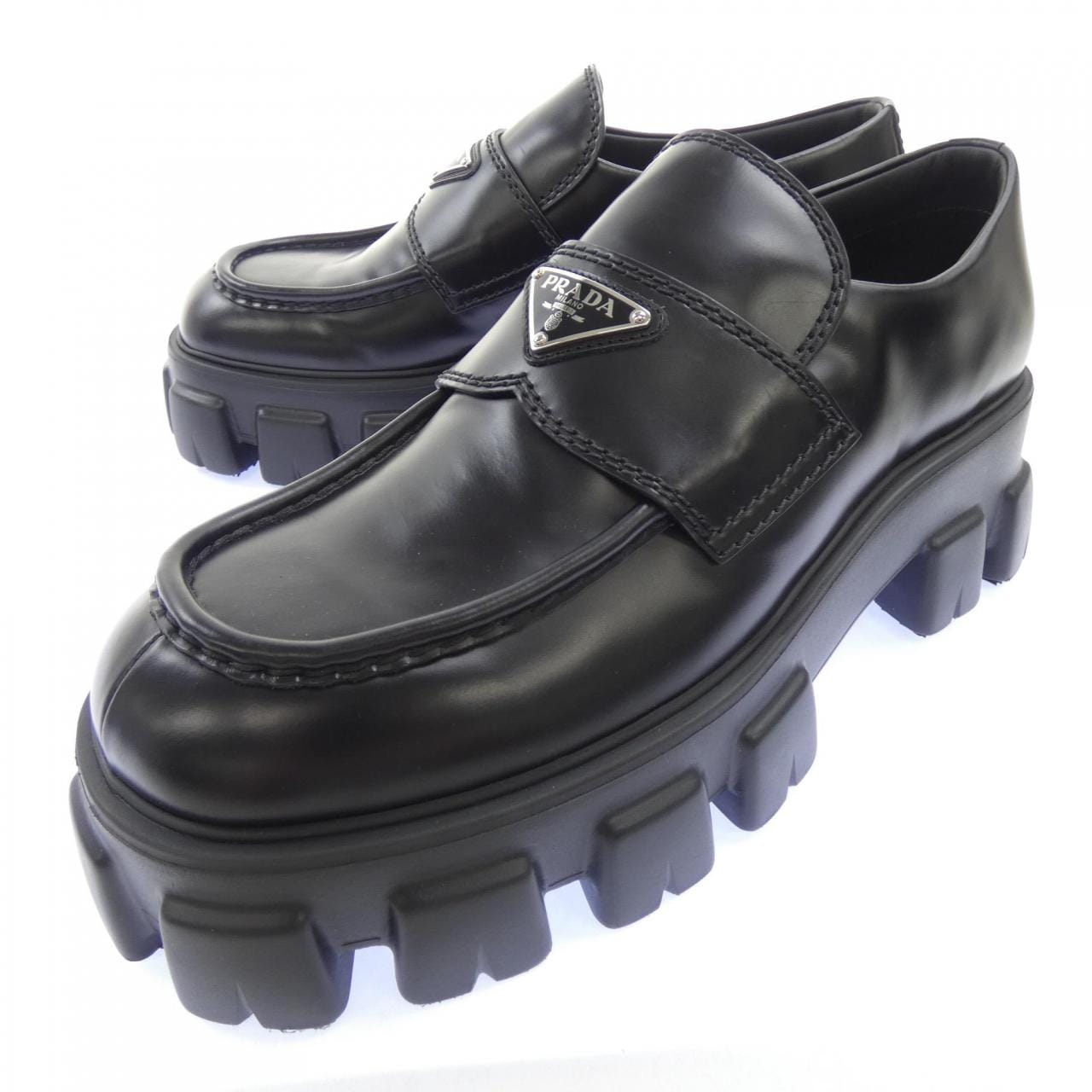 プラダ PRADA モノリスブラッシュドレザーローファー 2DE129 シューズ