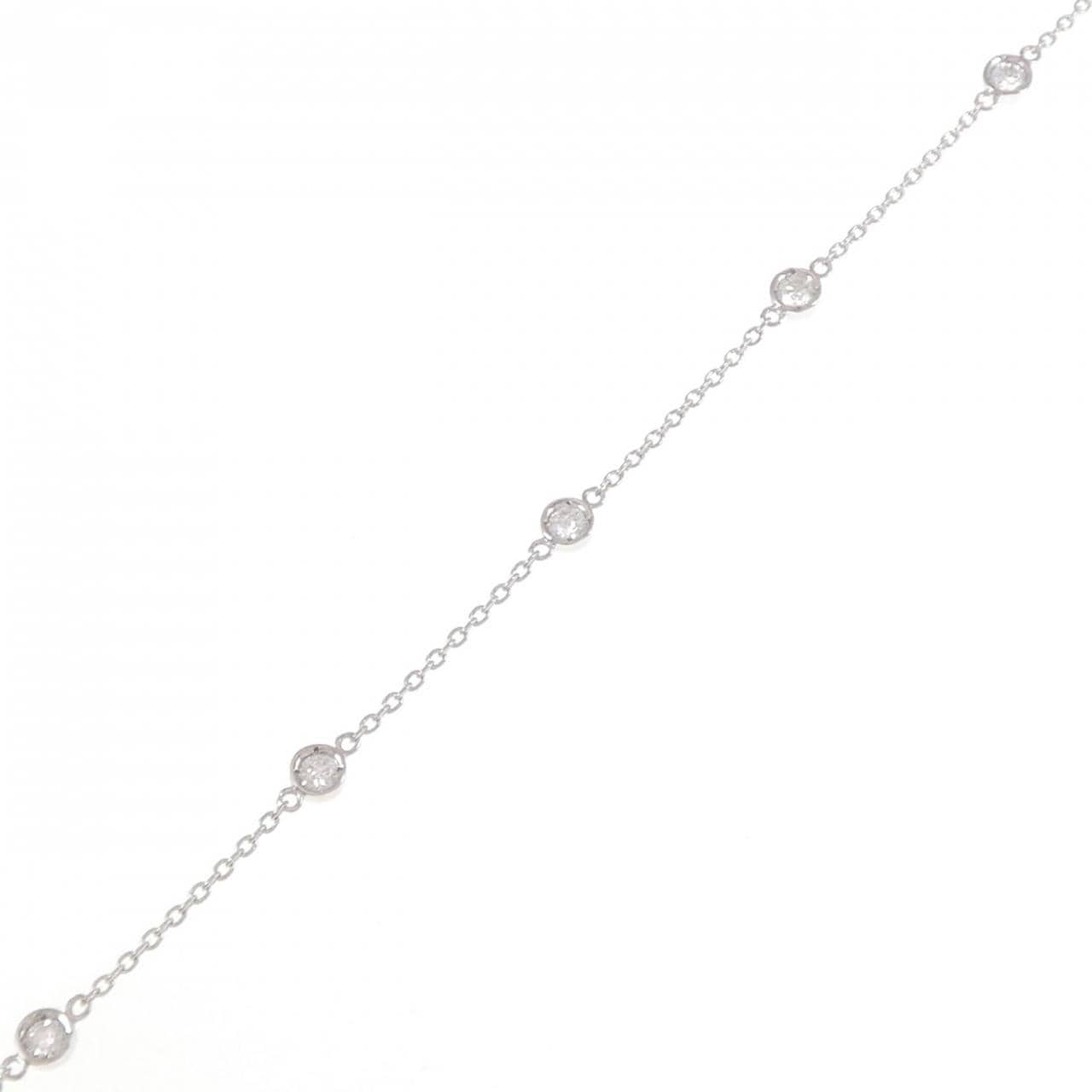 K18WG ダイヤモンド ブレスレット 0.30CT