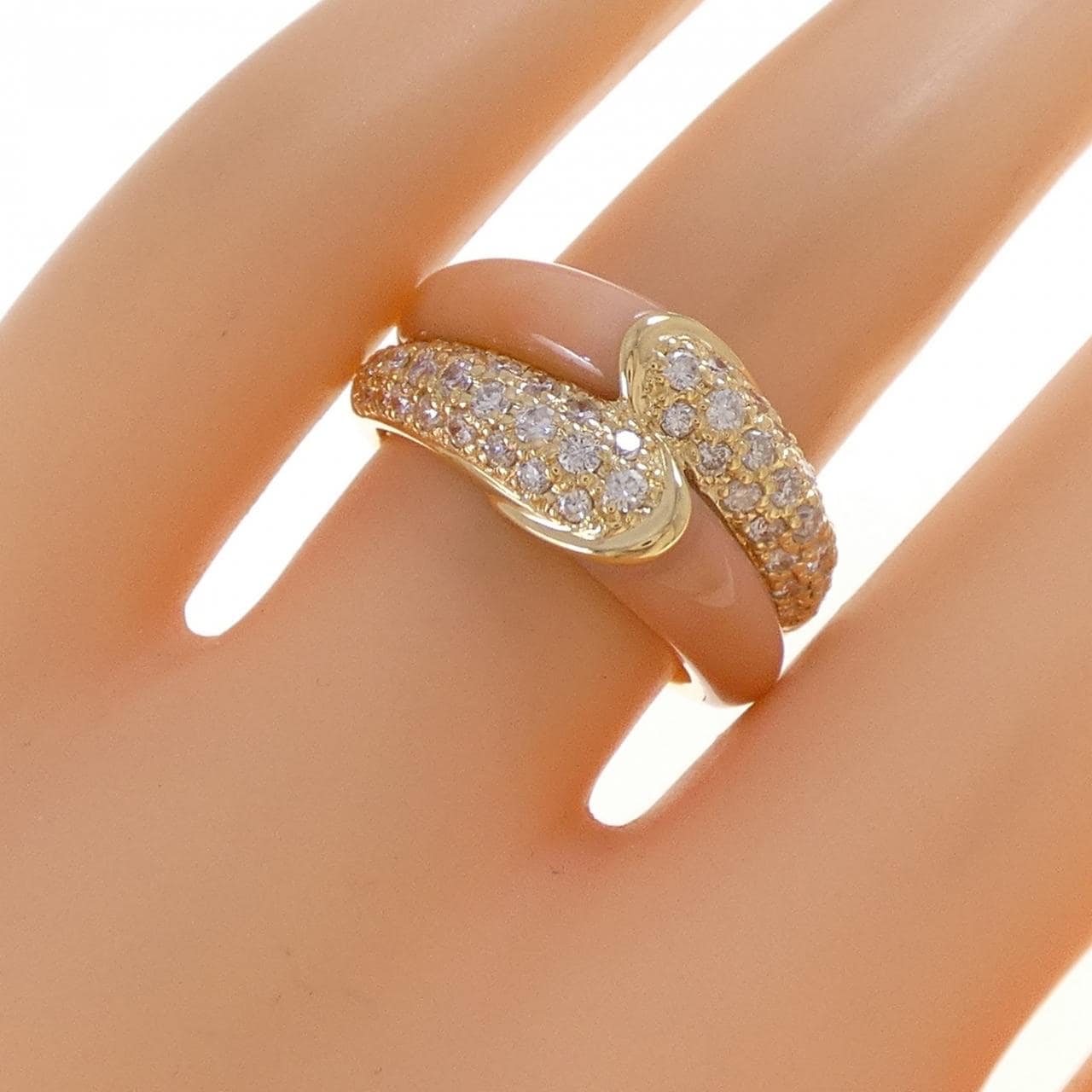 K18YG サンゴ リング