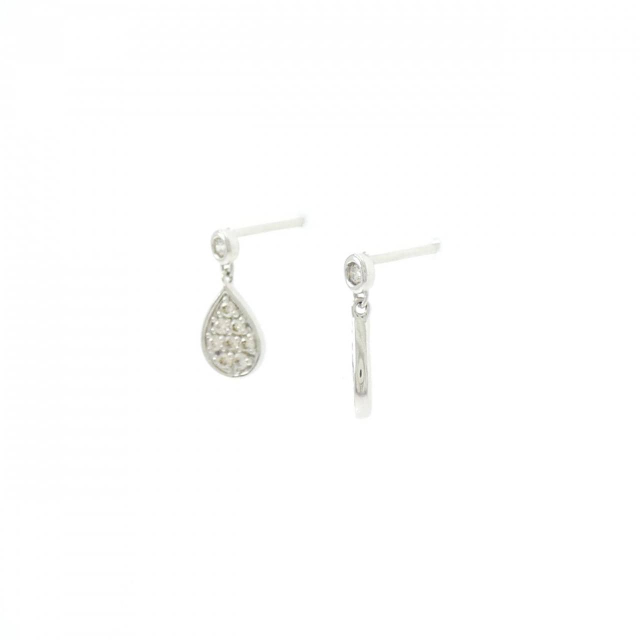 PT900 ダイヤモンド ピアス 0.14CT