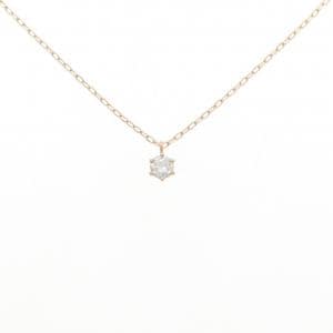 K18PG ソリティア ダイヤモンド ネックレス 0.17CT