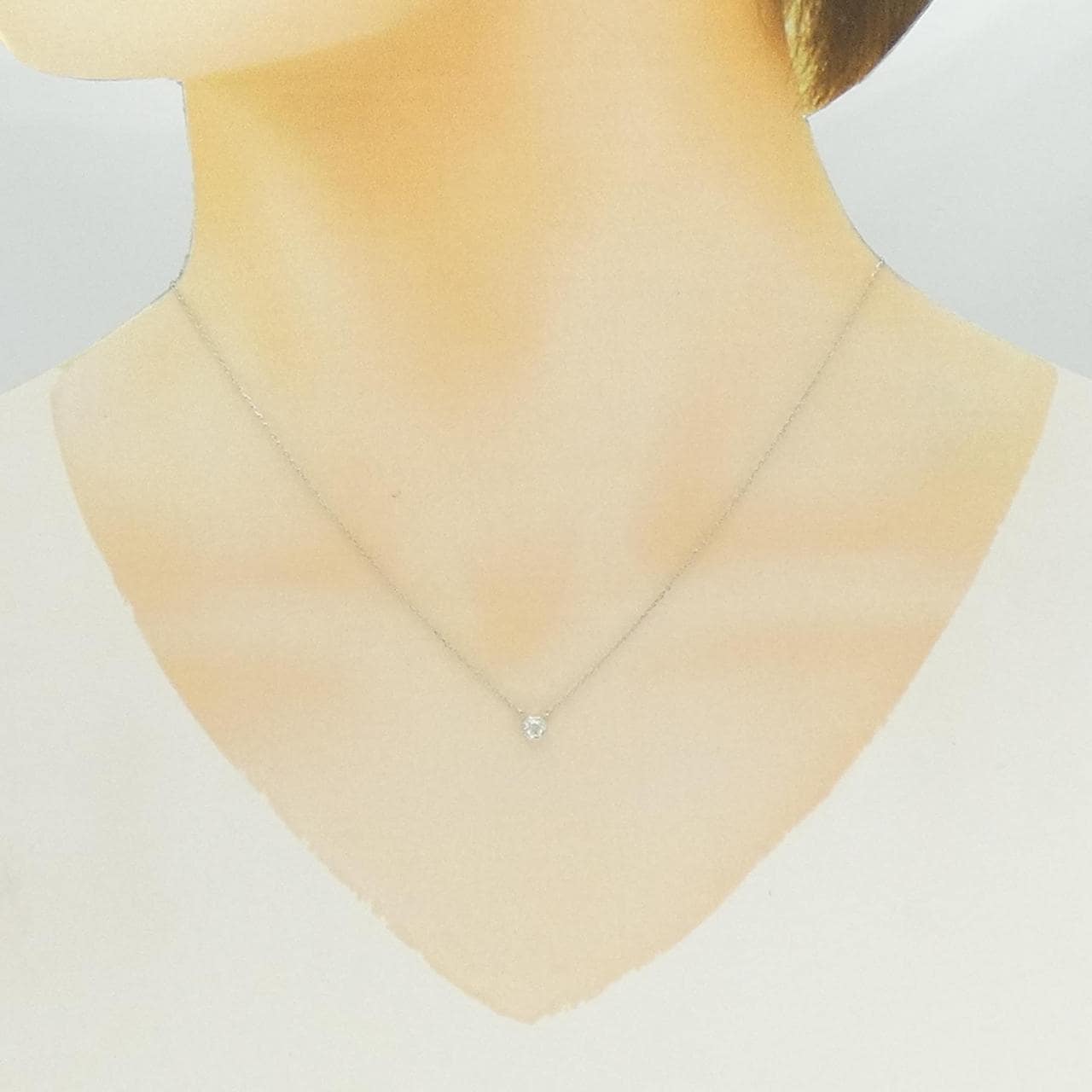 ヴァンドーム ダイヤモンド ネックレス 0.168CT