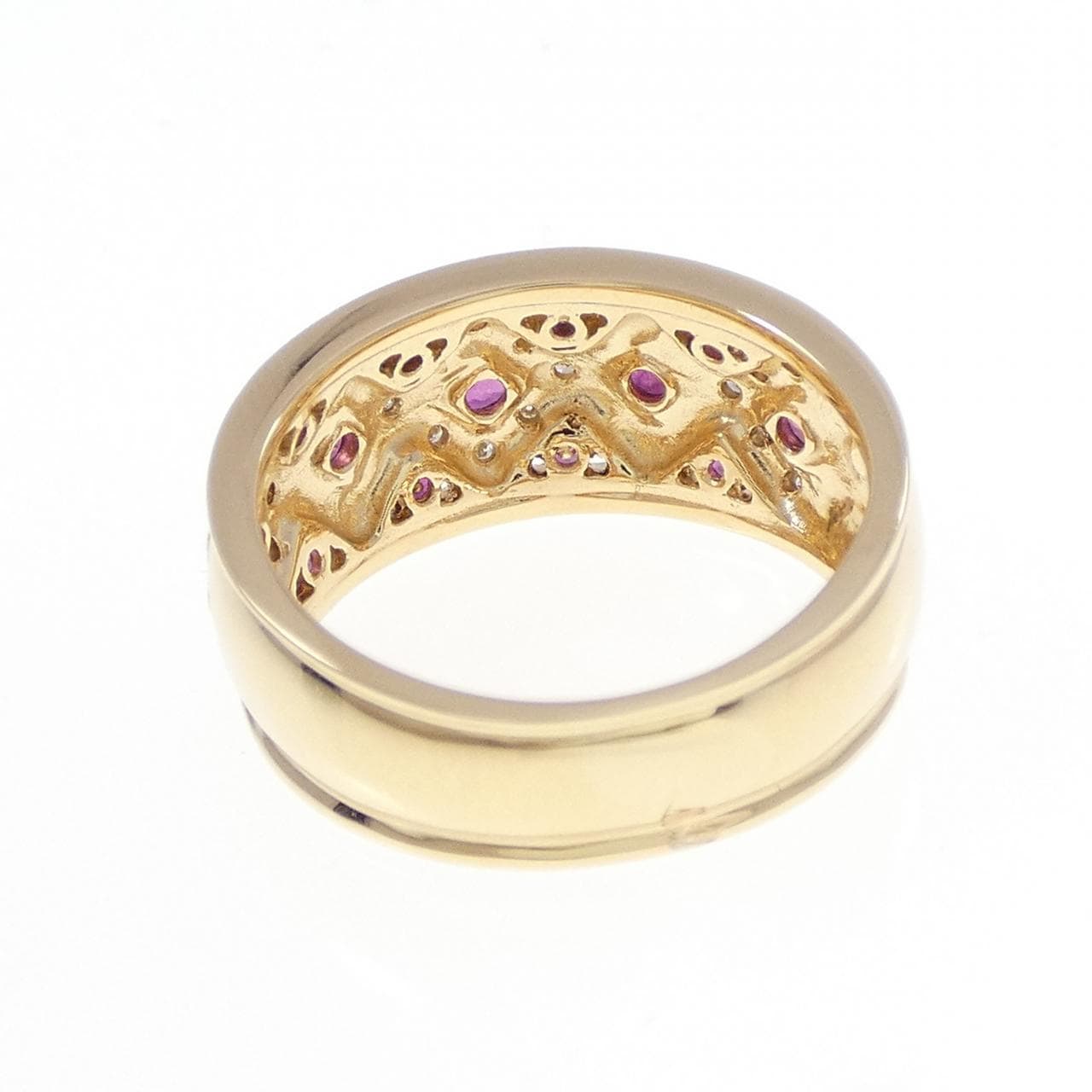 K18YG ルビー リング 0.53CT