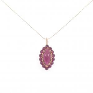 K14PG ガーネット ネックレス