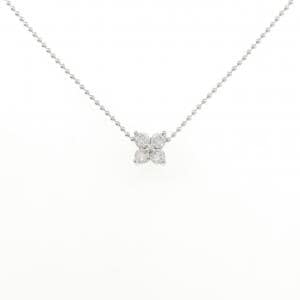 タサキ フラワー ダイヤモンド ネックレス 0.24CT