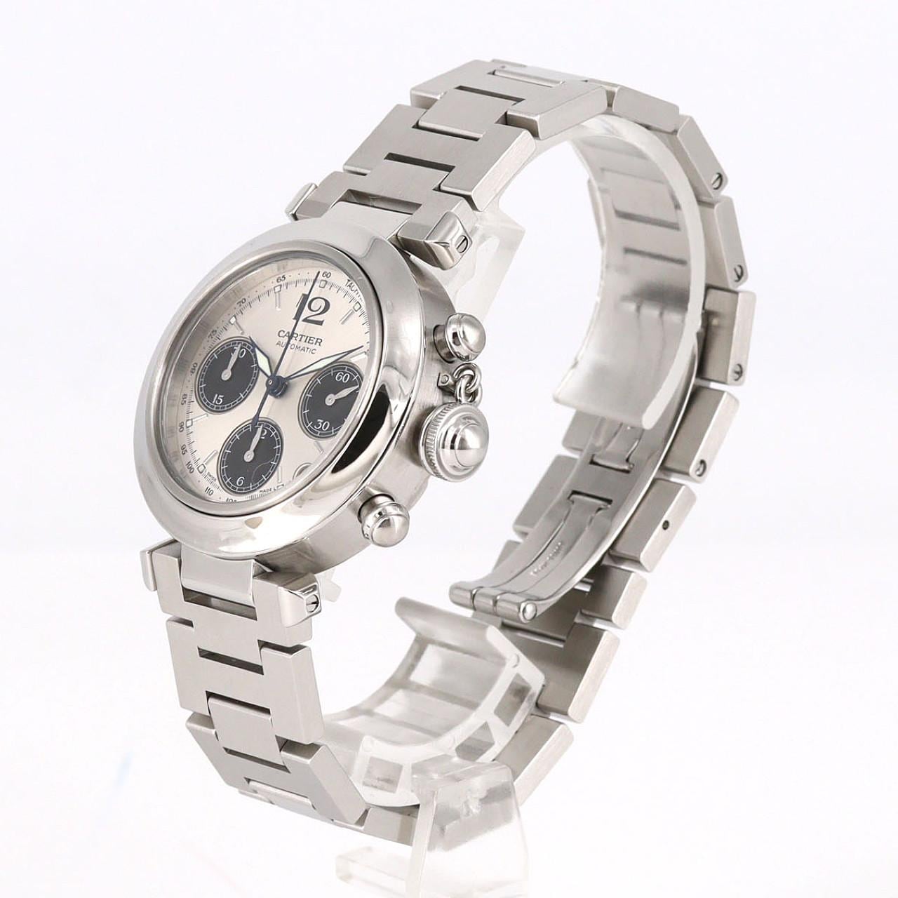 カルティエ パシャCクロノグラフ W31048M7 SS 自動巻
