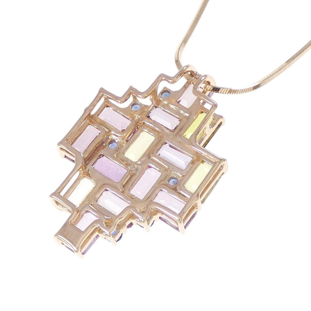 K18PG サファイヤ ネックレス 4.60CT