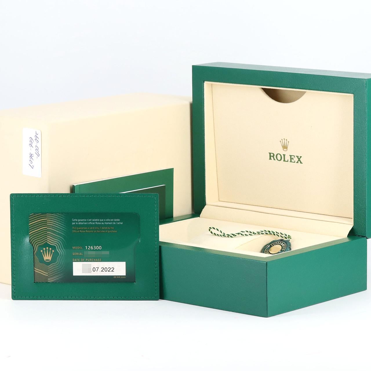ROLEX Datejust 126300 SS自动上弦随机编号