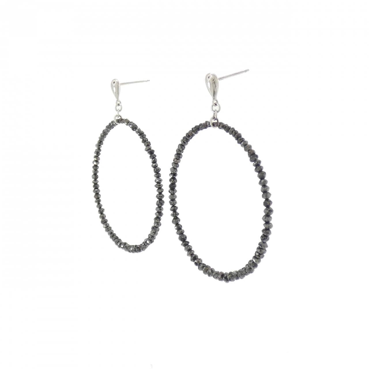 K18WG ダイヤモンド ピアス 6.00CT