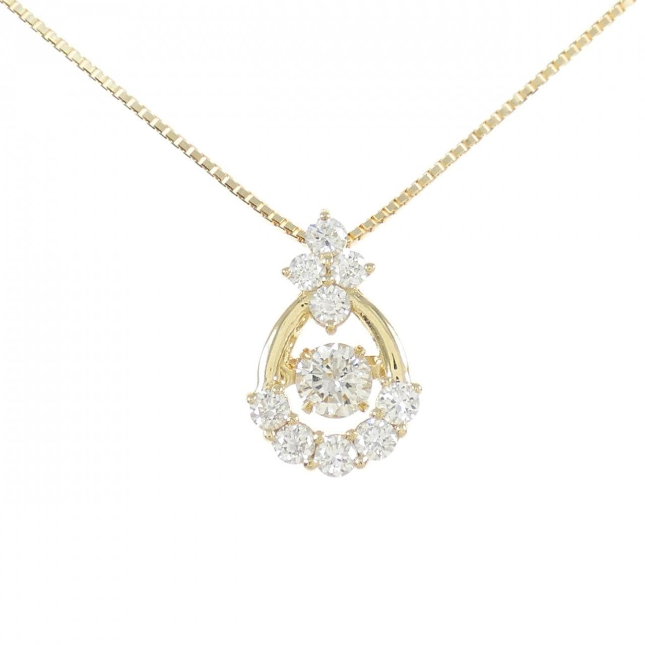 [BRAND NEW] K18YG Diamond Necklace 0.225CT G SI1 Good