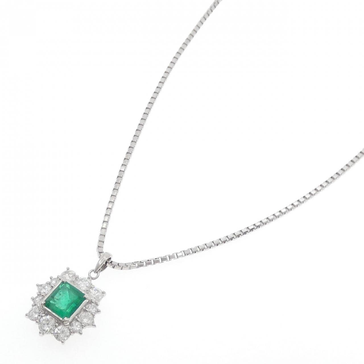 PT900/PT850 エメラルド ネックレス 2.40CT コロンビア産
