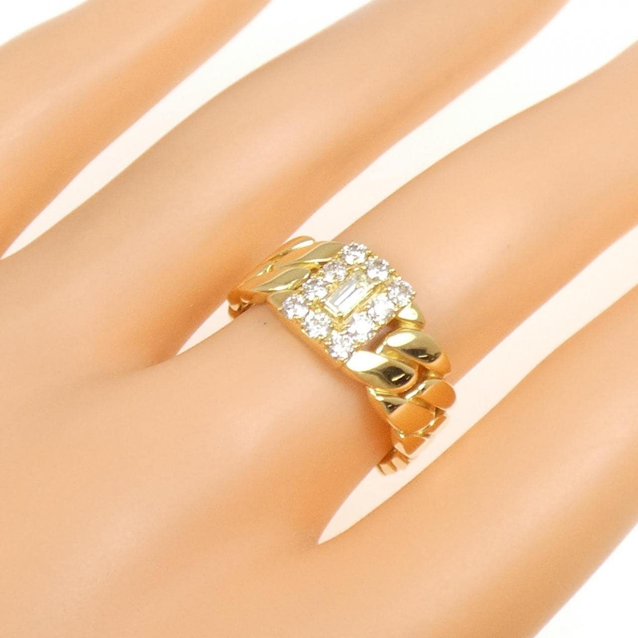 【新品】K18YG ダイヤモンド リング 0.53CT