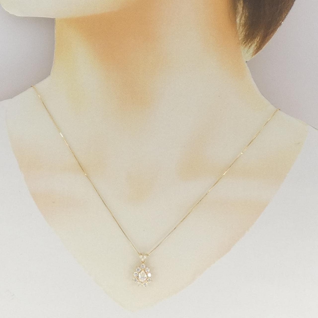 K18YG ダイヤモンド ネックレス 0.488CT