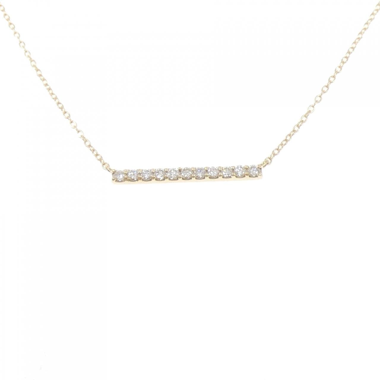 【リメイク】K10YG ダイヤモンド ネックレス 0.15CT
