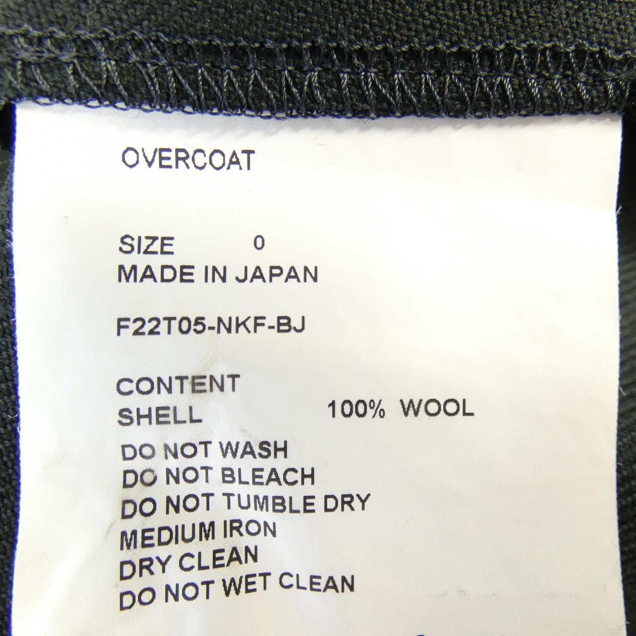 オーバーコート OVERCOAT F22T05-NKF-BJ シャツ