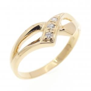 K18YG ダイヤモンド リング 0.03CT