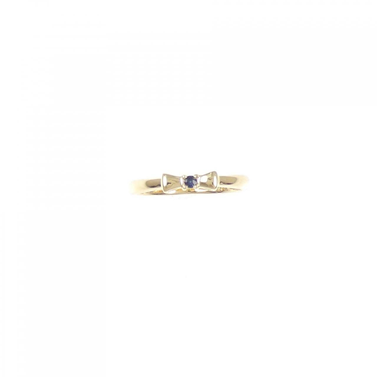 K18YG Ribbon Sapphire Ring