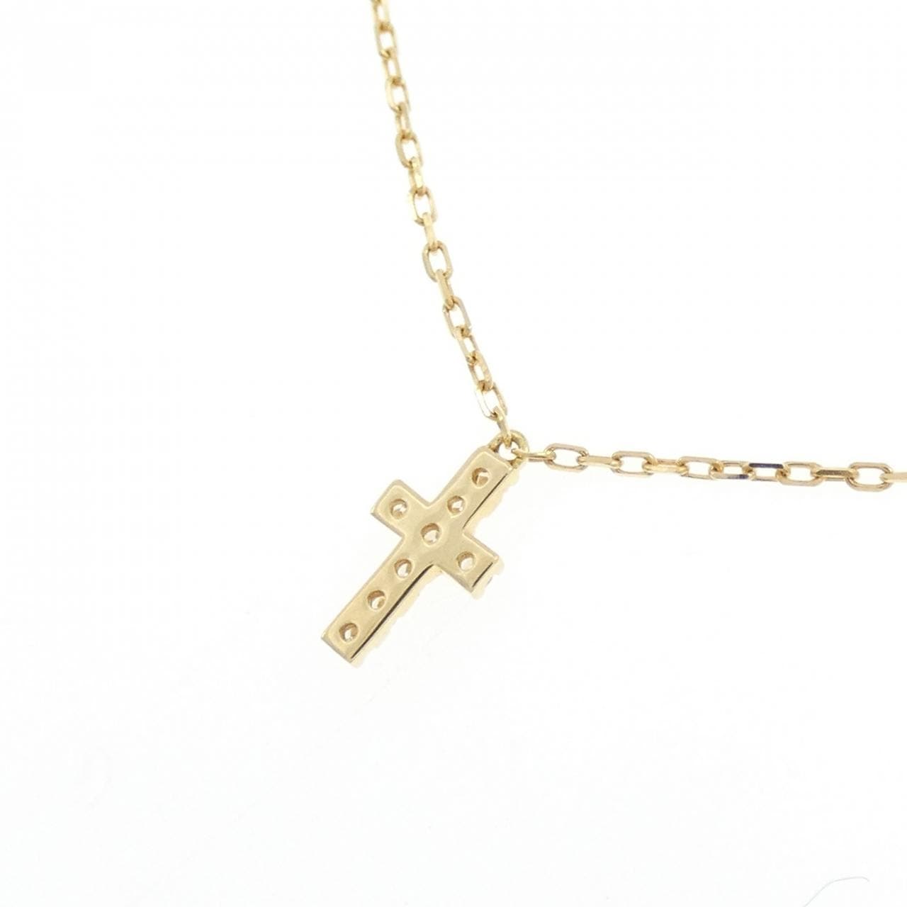 アーカー クロスパヴェ ネックレス 0.05CT