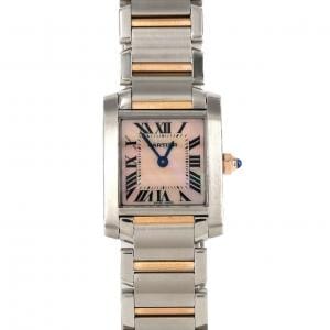 Cartier Tank Française SM PG Combi W51027Q4 SSxPG石英