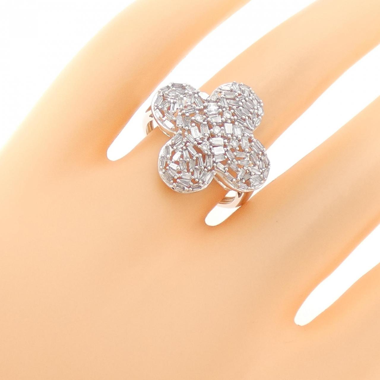 K18WG ダイヤモンド リング 0.50CT