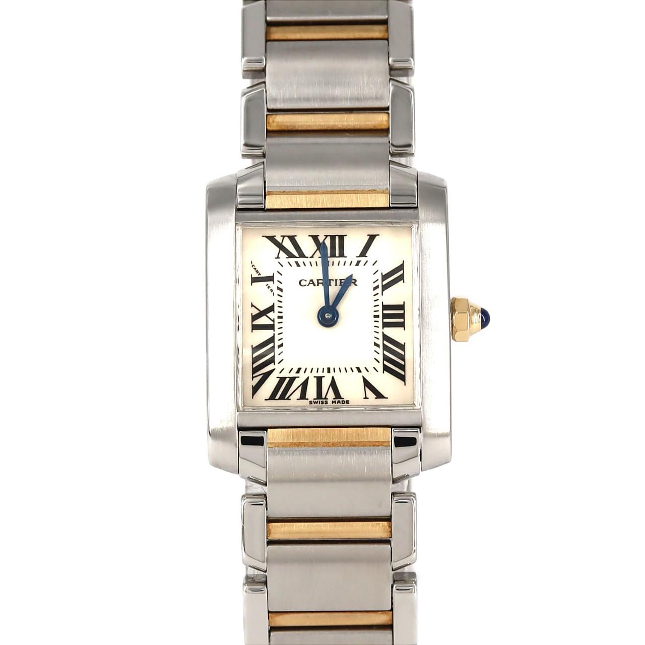 カルティエ タンクフランセーズSM コンビ W51007Q4 SSxYG クォーツ