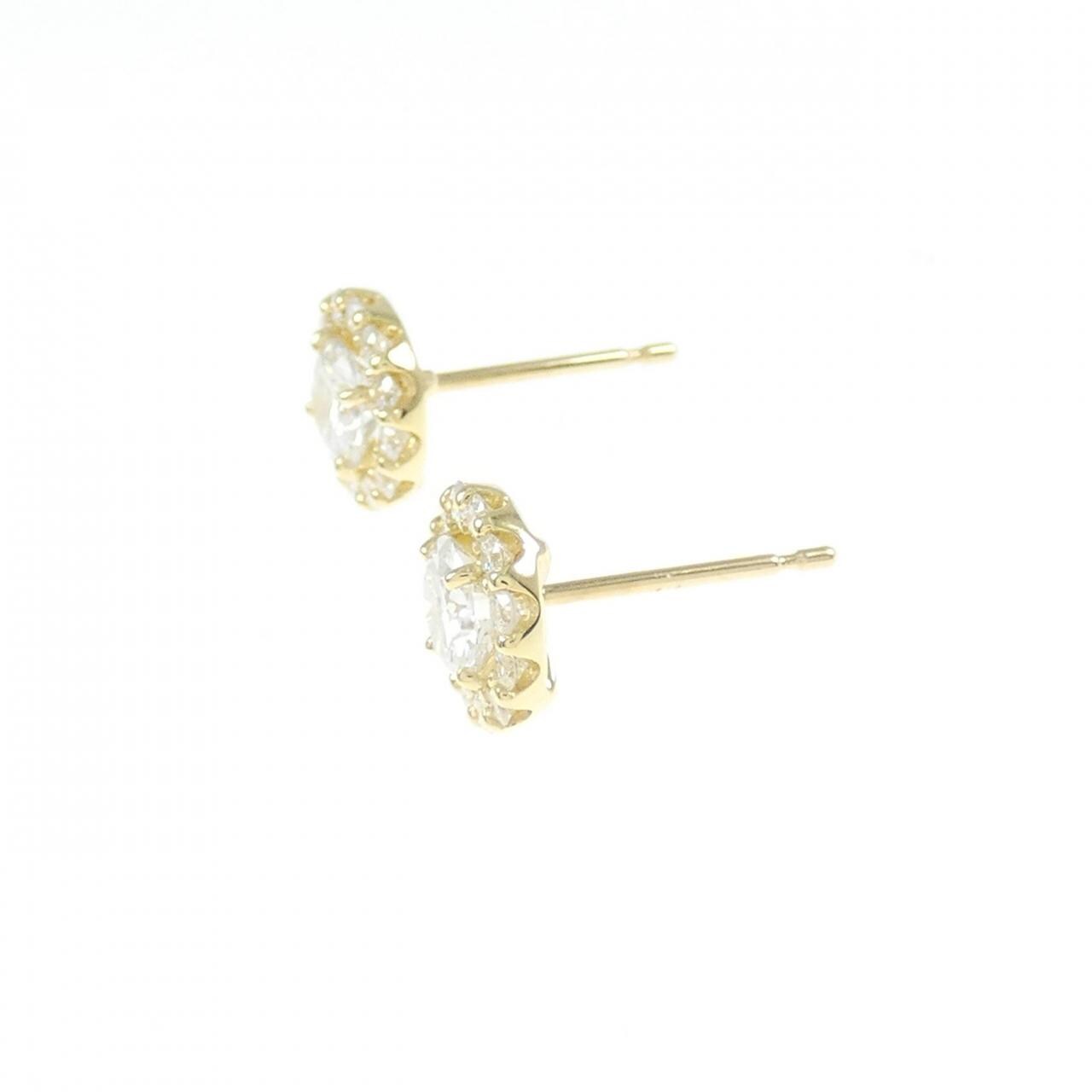 [新品] K18YG钻石耳环 0.278CT 0.275CT G SI2 VG
