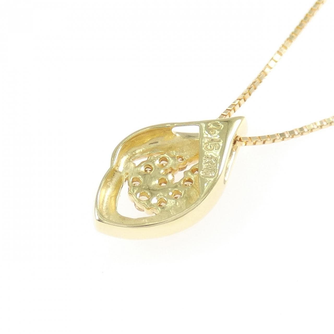K18YG ダイヤモンド ネックレス 0.15CT