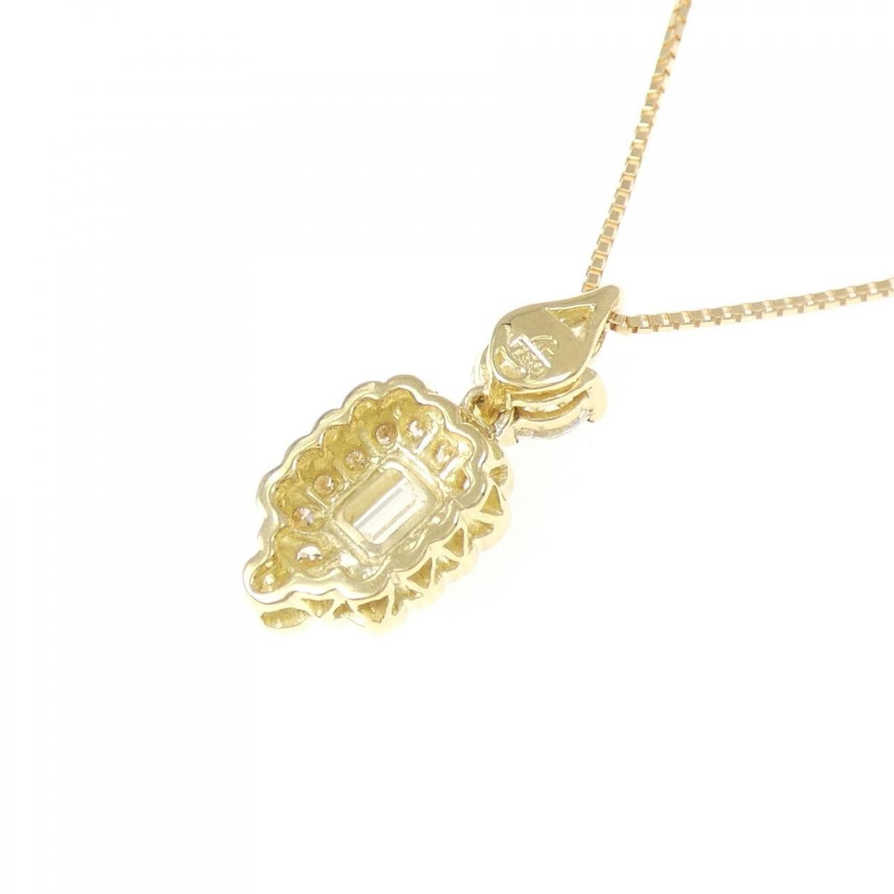 750YG/K18YG ダイヤモンド ネックレス