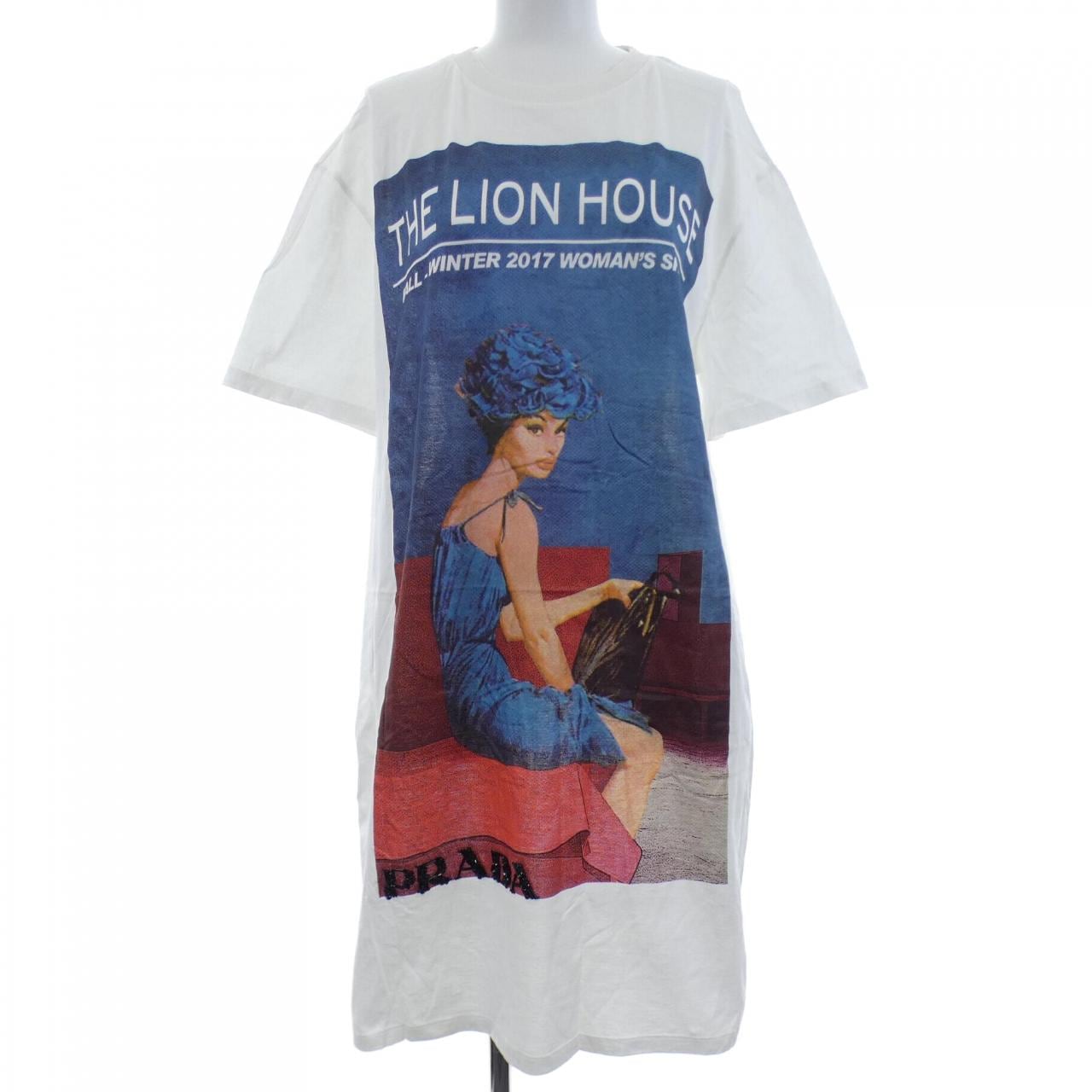 プラダ PRADA THE LION HOUSE トライアングルロゴ 35936R S172 1PUJ カットワンピース