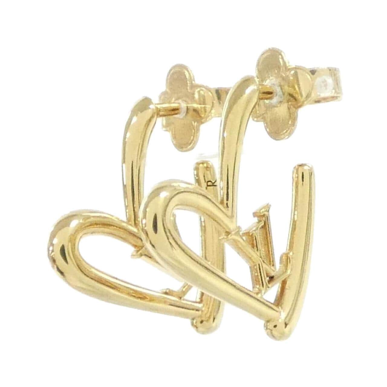 ルイヴィトン ブックルドレイユ ハート フォーリン ラブ GM M00464 ピアス