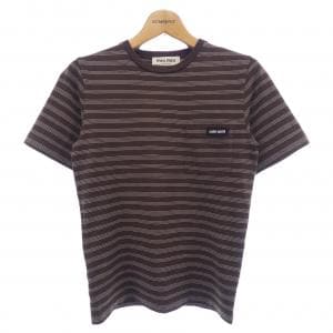 ミュウミュウ MIU MIU MIU MIU ロゴ ジャージー Tシャツ MJN537 SOOO 14RT Tシャツ