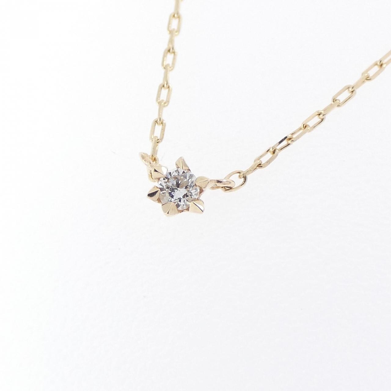 K10YG ダイヤモンド ネックレス 0.02CT
