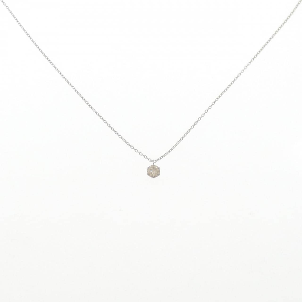 PT900/PT850 ソリティア ダイヤモンド ネックレス 0.3CT
